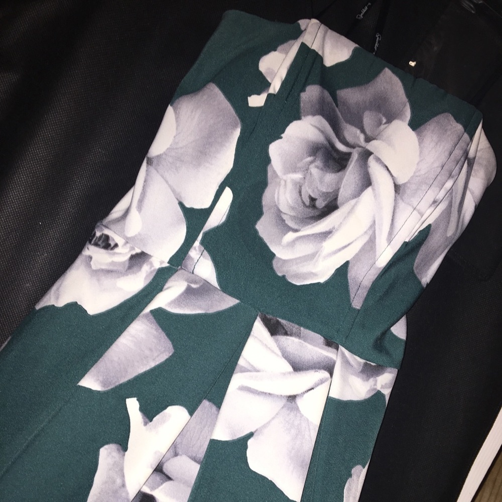 Floral High-Low Prom Dress